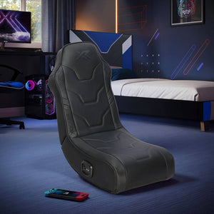 Shadow 2.0 Audio Foldable Gaming Chair Floor Rocker for Kids - Black