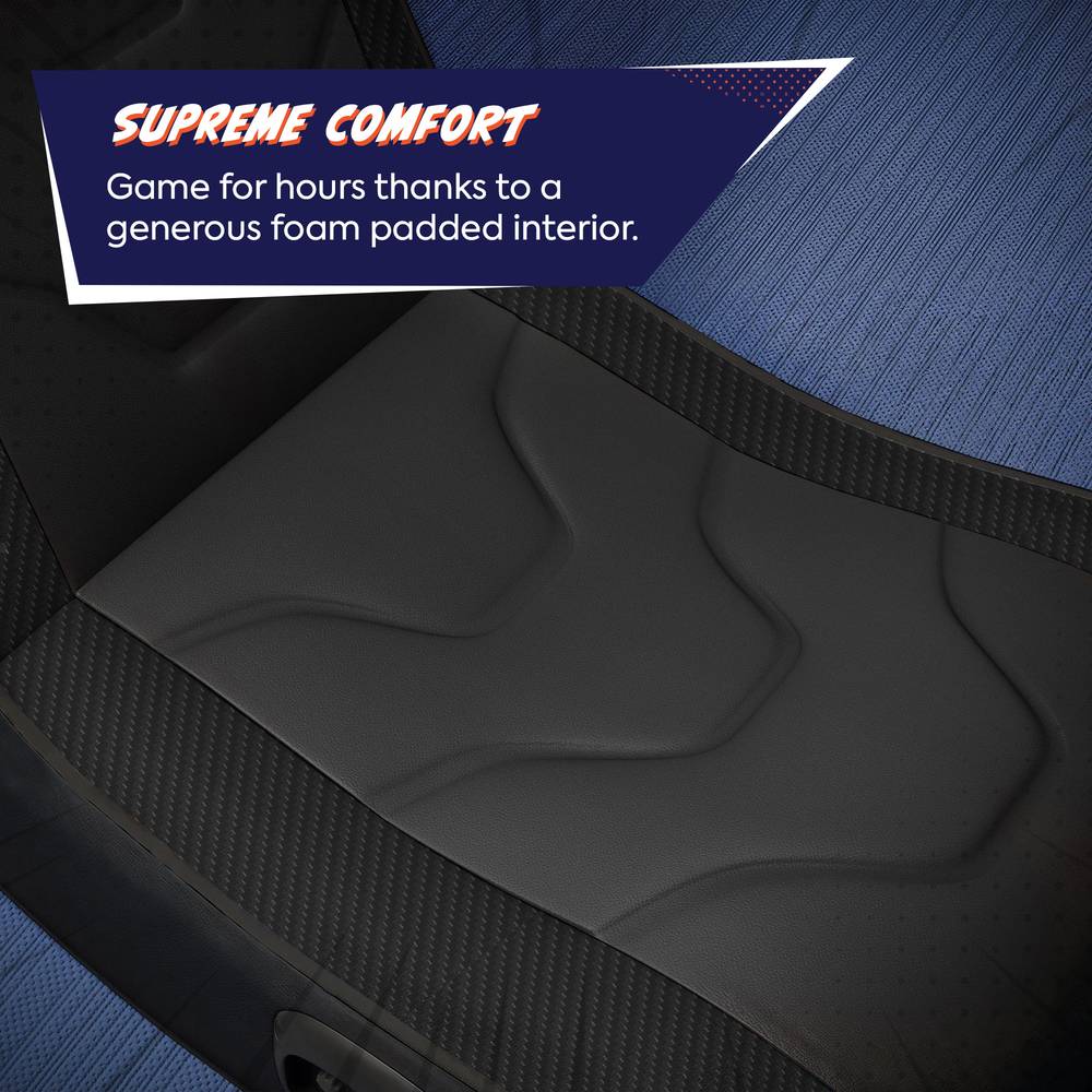 Shadow 2.0 Audio Foldable Gaming Chair Floor Rocker for Kids - Black