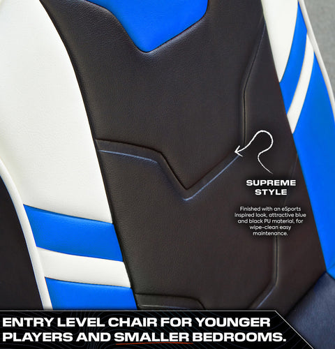 Shadow 2.0 Audio Floor Rocker Gaming Chair for Kids - Blue / Black