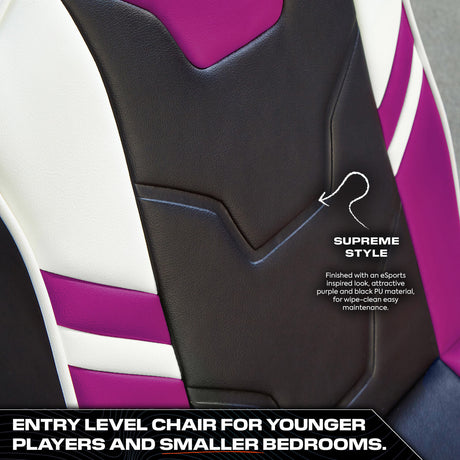 Shadow 2.0 Audio Floor Rocker Gaming Chair for Kids - Purple / Black