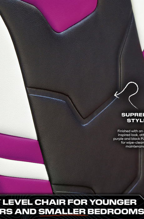Shadow 2.0 Audio Floor Rocker Gaming Chair for Kids - Purple / Black