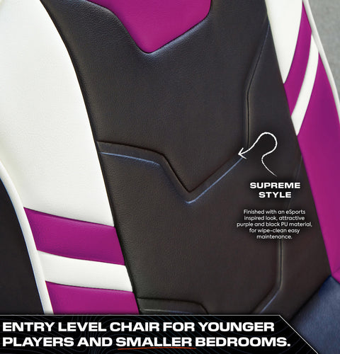 Shadow 2.0 Audio Floor Rocker Gaming Chair for Kids - Purple / Black