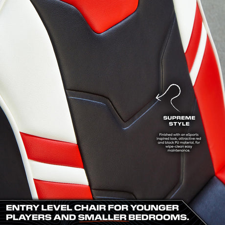 Shadow 2.0 Audio Floor Rocker Gaming Chair for Kids - Red / Black