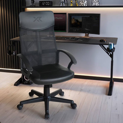 Vanguard Office Mesh Gaming Chair - Black