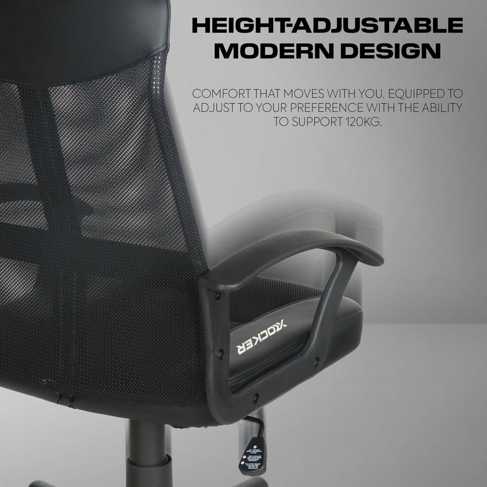 Vanguard Office Mesh Gaming Chair - Black
