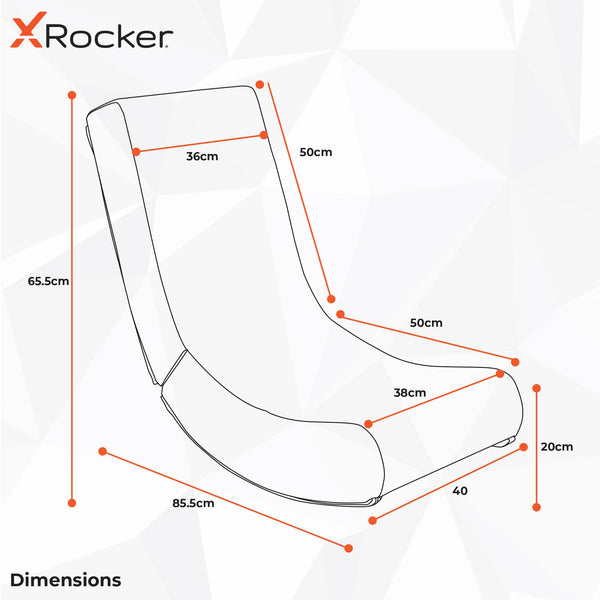 Officially Licensed Marvel™ Hero Video Rocker Gaming Chair for Kids - Ironman