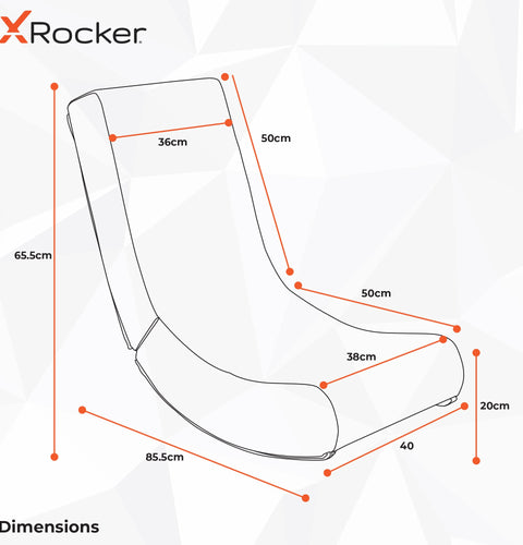 Officially Licensed Marvel™ Hero Video Rocker Gaming Chair for Kids - Ironman