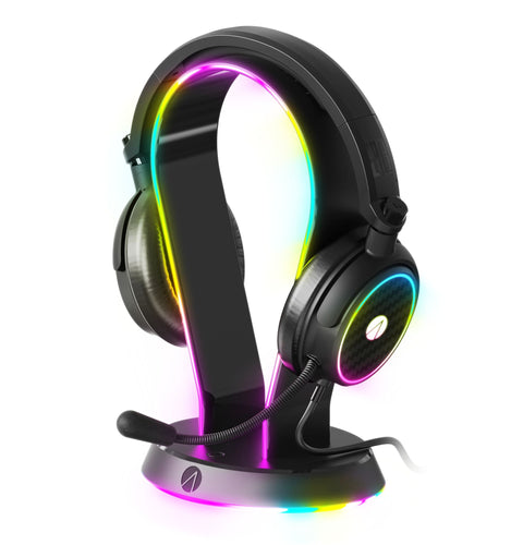 X Rocker C6-100LED Light Up RGB Gaming Headset and Stand Bundle for Consoles and PC