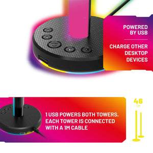 X Rocker RGB Desktop Tower Lights (Twin Pack)