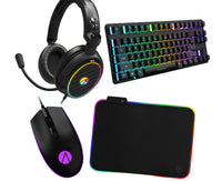X Rocker 4-in-1 RGB Gaming Bundle - Keyboard, Mouse, Mouse Pad + Headset