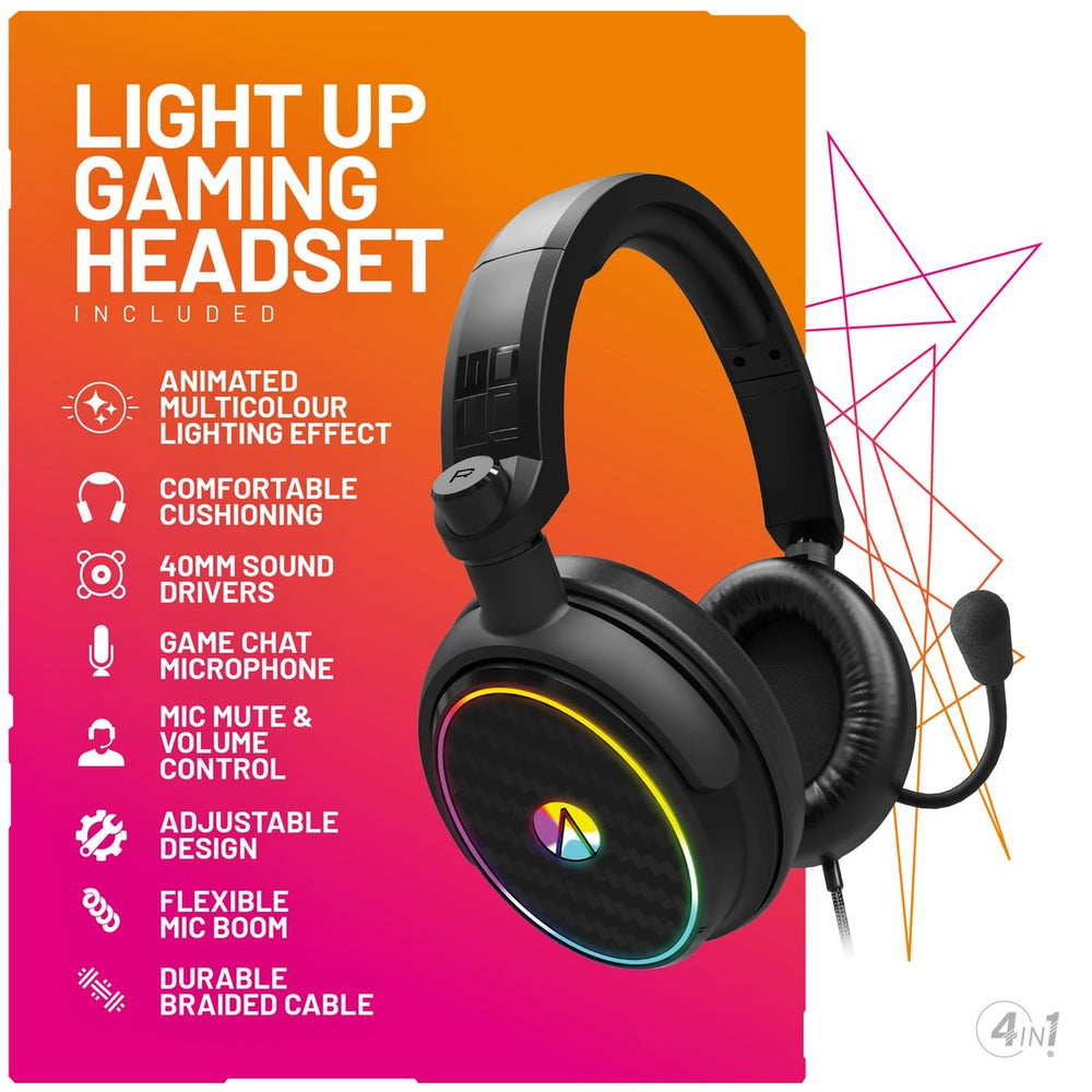 Gaming Accessories | 4-in-1 RGB Gaming Bundle