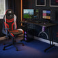 Agility Compact and Panther Evo 120cm PC Gaming Chair and Desk Bundle - Red
