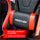 Gaming Chair support cushion with X rocker branding and promotional text.