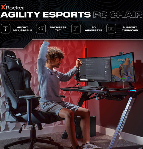 Agility eSport Ergonomic Gaming Chair - Carbon Black