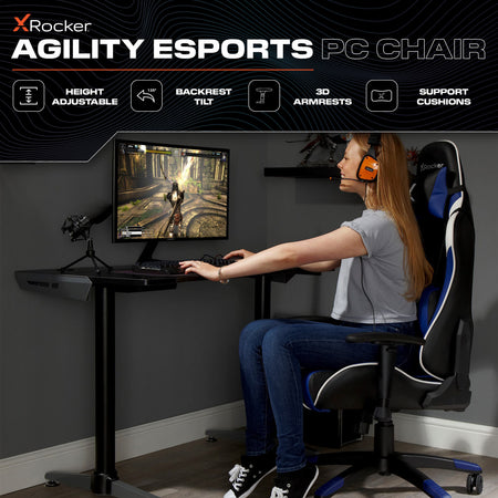 Agility eSports Office PC Chair - Blue