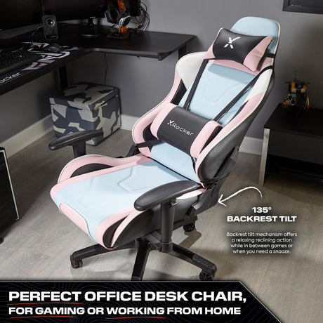Agility eSport Ergonomic Gaming Chair - Bubblegum Edition