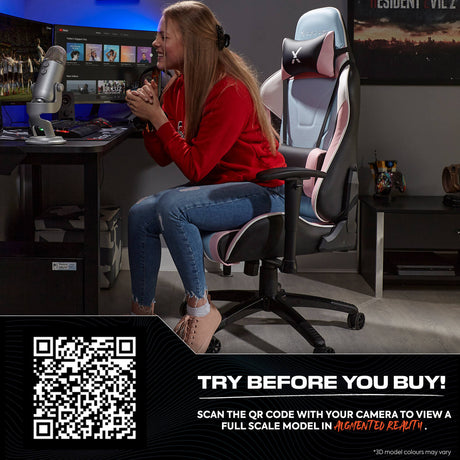 Agility eSport Ergonomic Gaming Chair - Bubblegum Edition