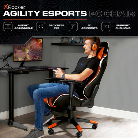 Agility eSports Office PC Chair - Orange