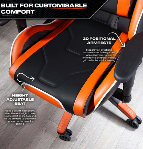 Agility eSport Ergonomic Gaming Chair - Black / Orange