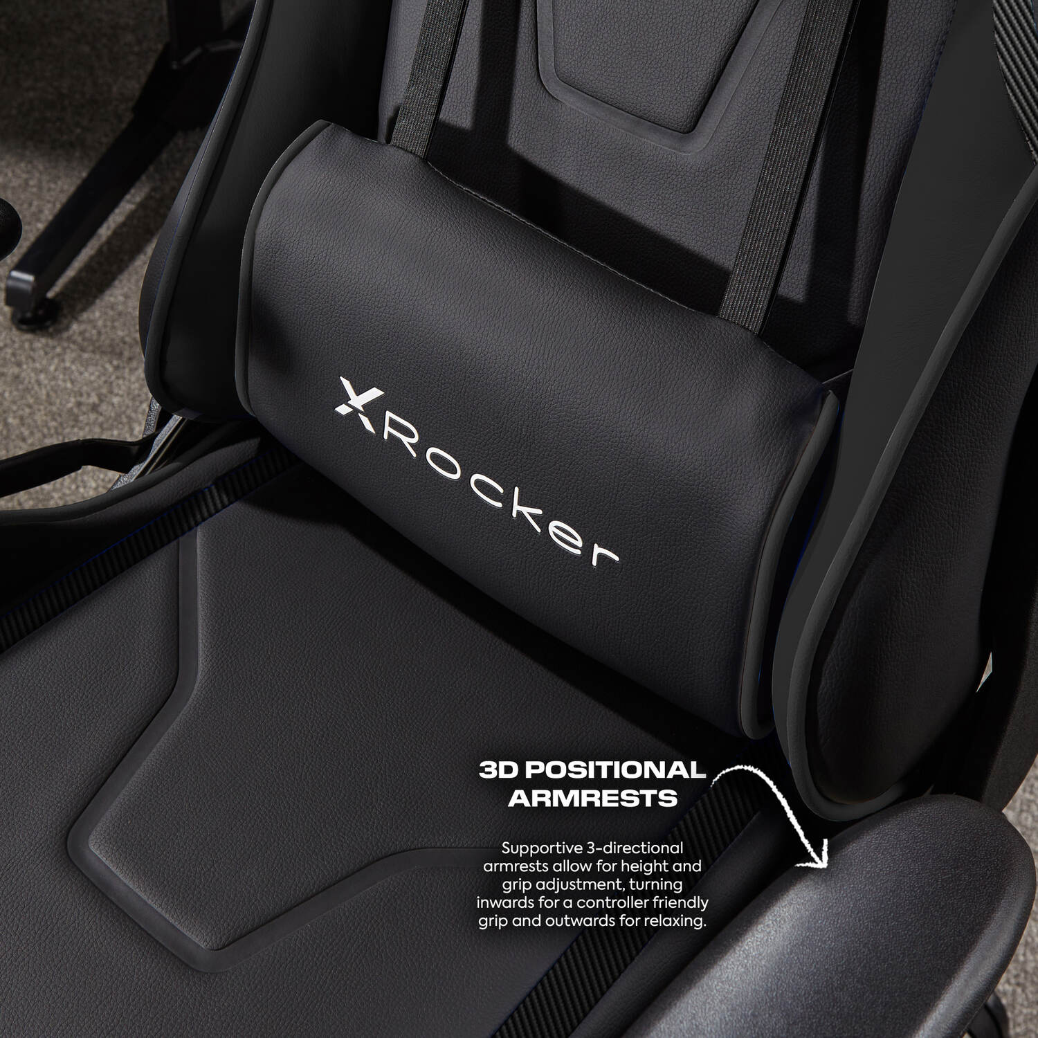 Agility Compact Ergonomic eSports Gaming Chair for Juniors - Carbon Black