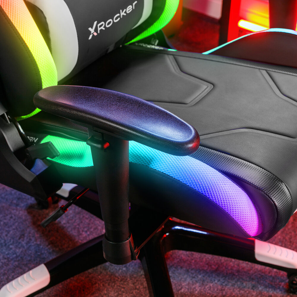 V Rocker Gaming Chairs | X Rocker Agility RGB Ergonomic PC Gaming Chair