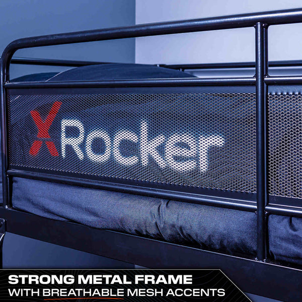 Armada Gaming Bunk Bed with Gaming Desk - Black