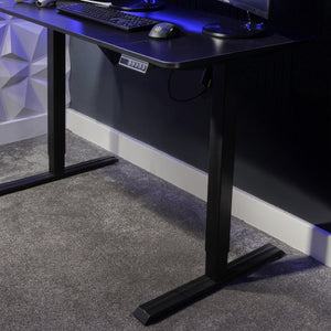 Ascend Height Adjustable Gaming Desk - Black