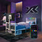 Basecamp RGB Single LED Gaming TV Bed - White