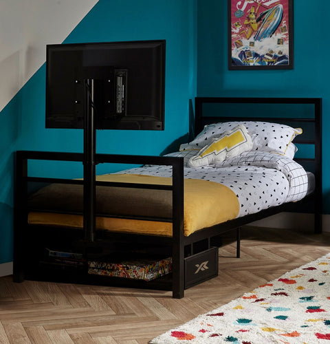 Basecamp Single Gaming TV Bed - Black