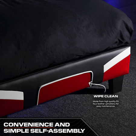 Cerberus MKII Gaming Bed in a Box - Red (3 Sizes)