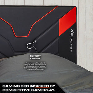 Cerberus MKII Ottoman Gaming Bed - Carbon Red (3 Sizes)