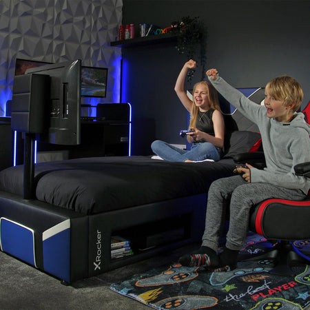 Cerberus Twist TV Gaming Bed - Blue