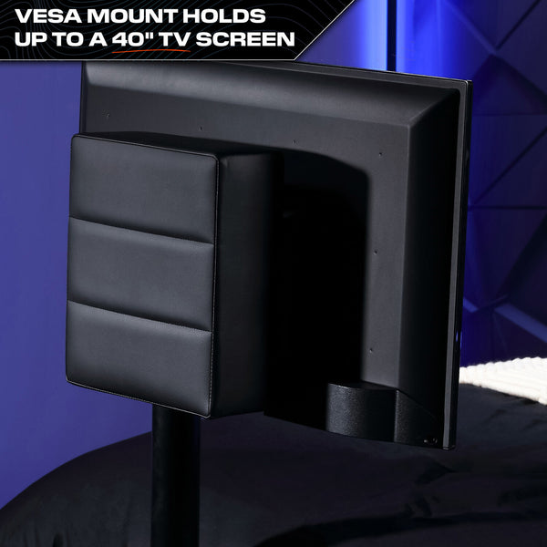 Cerberus Twist Single TV Gaming Bed - Blue