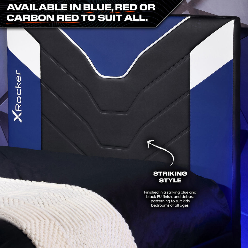 Cerberus Twist Single TV Gaming Bed - Blue