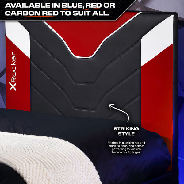 Cerberus Twist Single TV Gaming Bed - Red