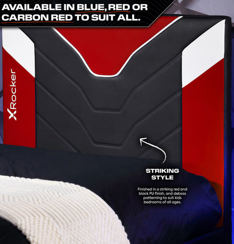 Cerberus Twist Single TV Gaming Bed - Red