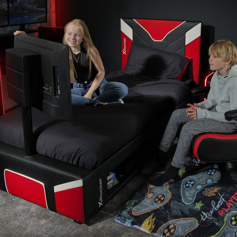 Cerberus Twist TV Gaming Bed - Red