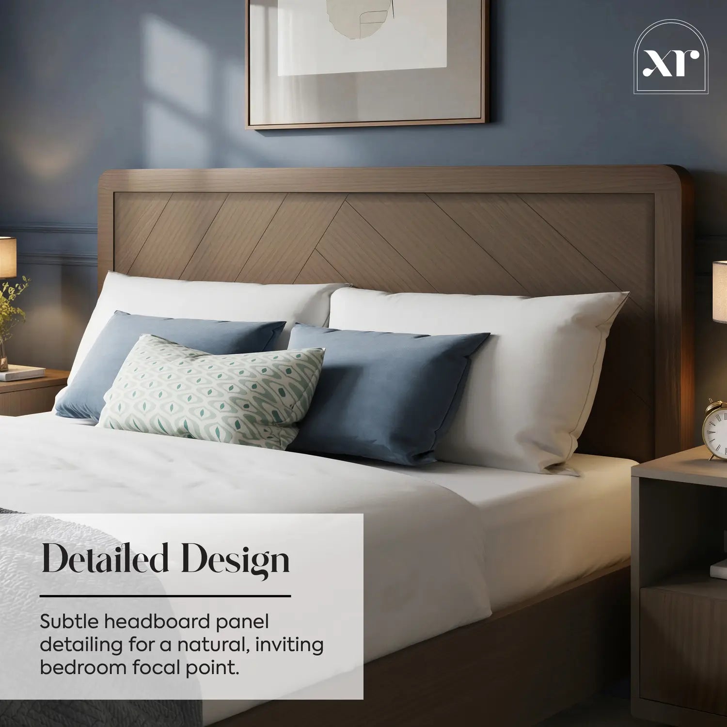 Clara Shadow Ottoman Wooden Bed Frame - Dark Oak (2 Sizes)