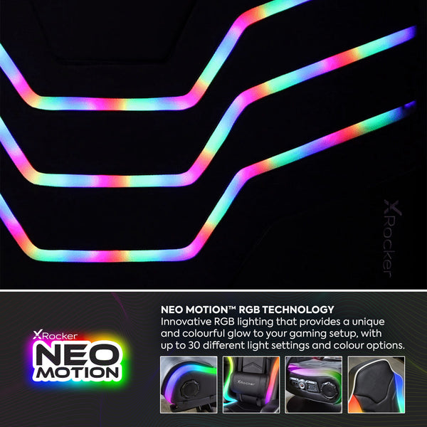 Cosmos LED Single Gaming Bed in a Box - Black RGB