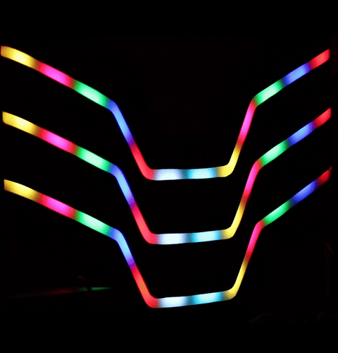 Cosmos LED Single Gaming Bed in a Box - Black RGB