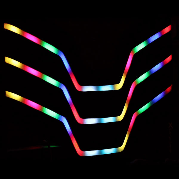 Cosmos LED Single Ottoman Gaming Bed - Black RGB