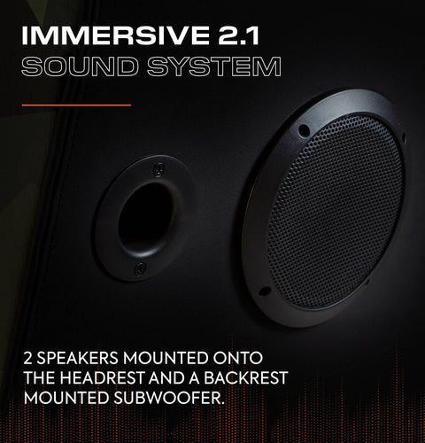 Covert Ops 2.1 Audio Console Gaming Chair - Black / Green