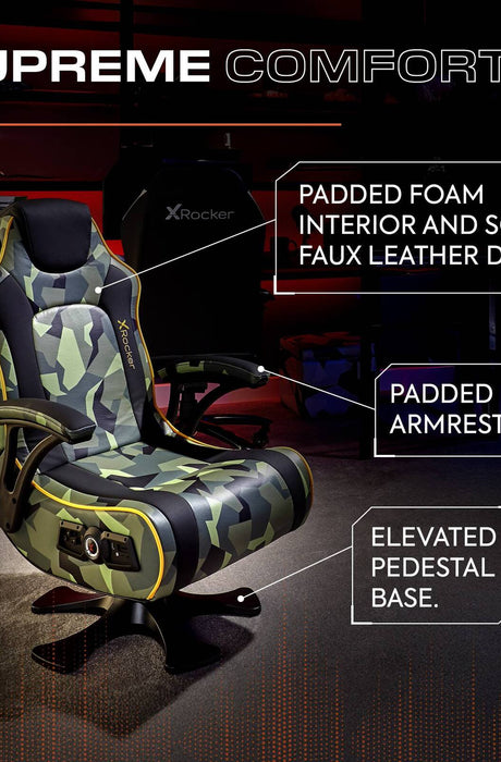 Covert Ops 2.1 Audio Console Gaming Chair - Black / Green