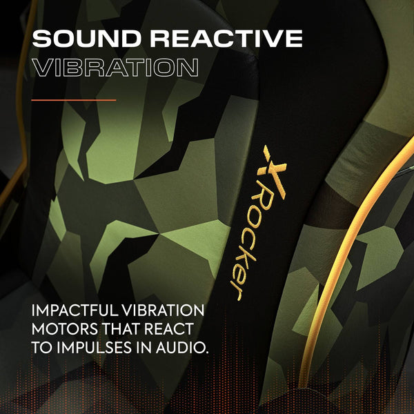 Covert Ops 2.1 Audio Console Gaming Chair - Black / Green