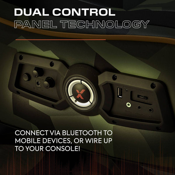 Covert Ops 2.1 Audio Console Gaming Chair - Black / Green