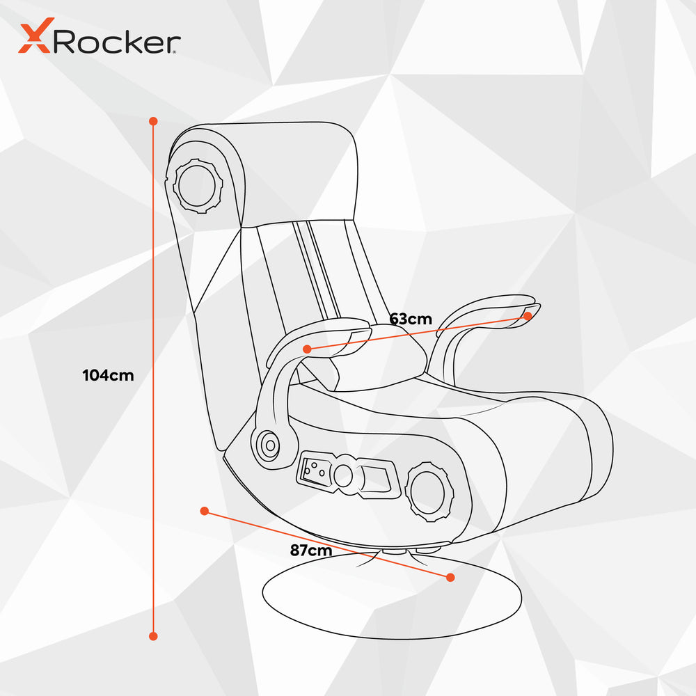 Deluxe 4.1 Multi Media Gaming Chair with Vibration - Black