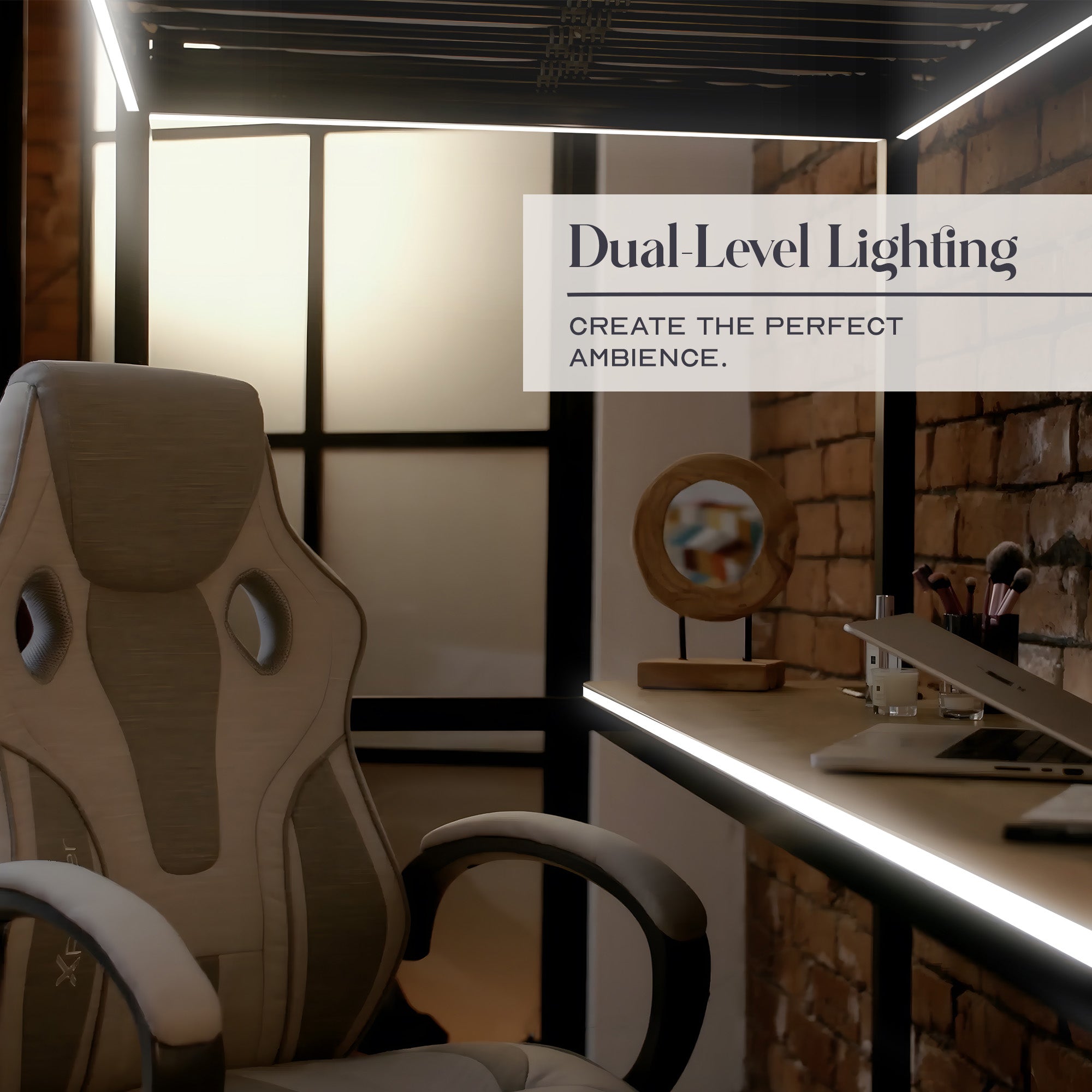 Denver LED High Sleeper Single Bunk Bed with Desk - Oak / Black RGB