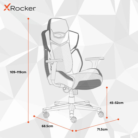 Drogon Ergonomic PC Office Gaming Chair - Black / Red