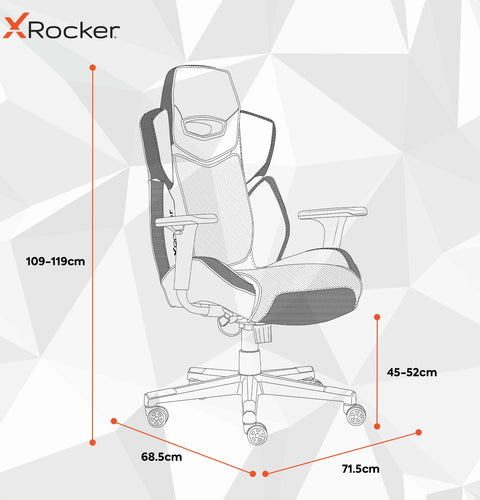 Drogon Ergonomic PC Office Gaming Chair - Black / Red