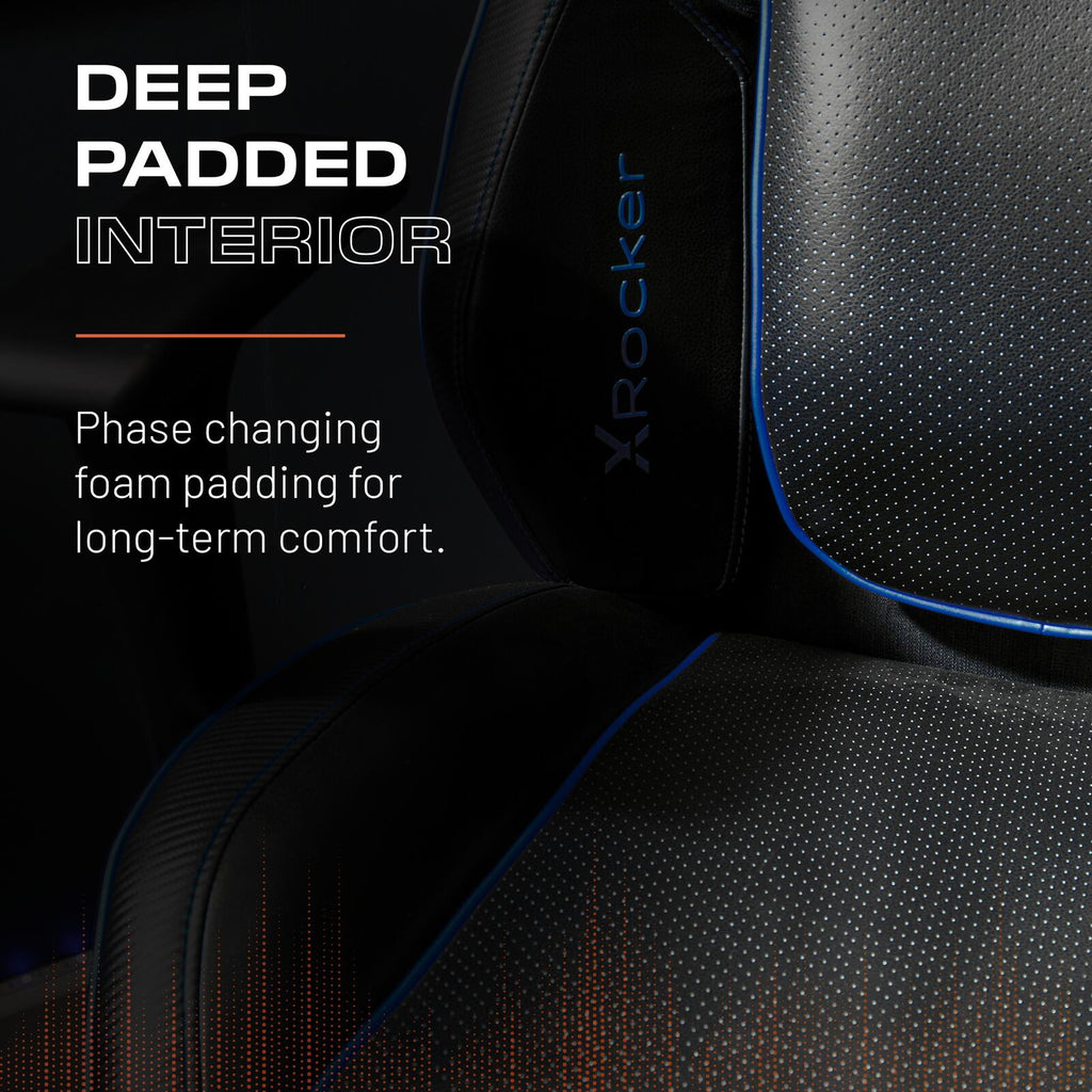 Drogon Ergonomic PC Office Gaming Chair - Black / Blue